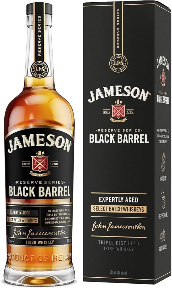 JAMESON BLACK 70 CL PAKET